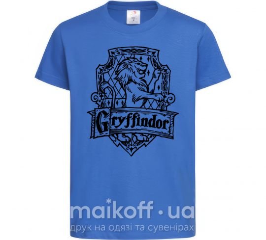 Детская футболка Gryffindor logo Ярко-синий фото