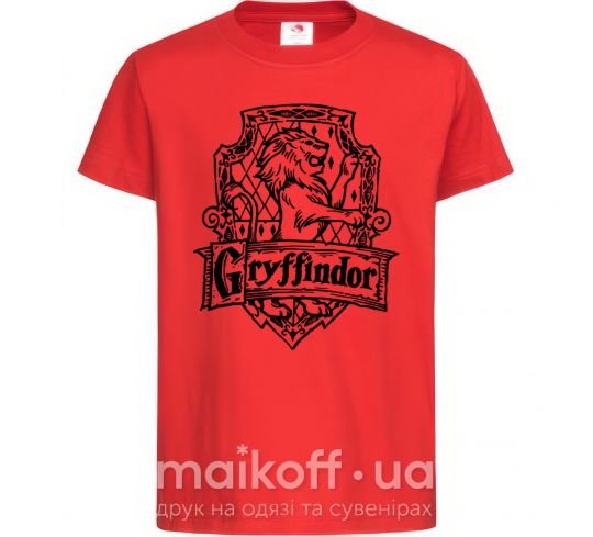 Детская футболка Gryffindor logo Красный фото