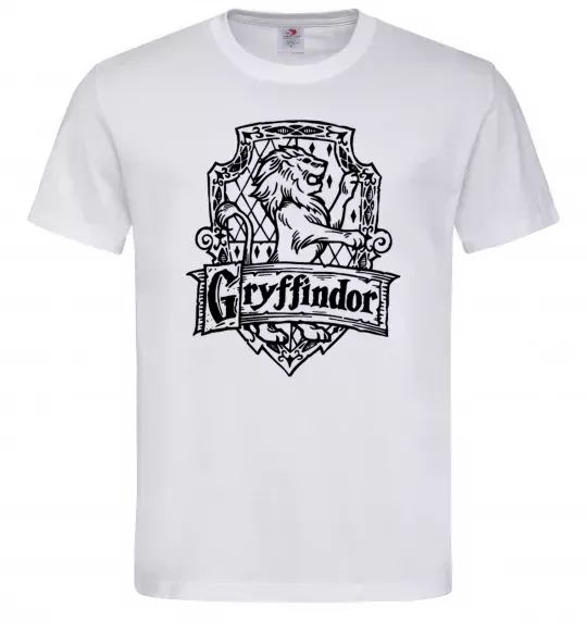 Мужская футболка Gryffindor logo Белый фото