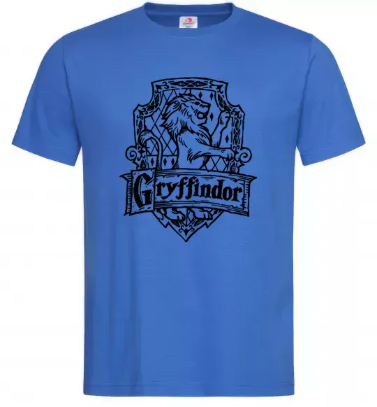 Мужская футболка Gryffindor logo Ярко-синий фото