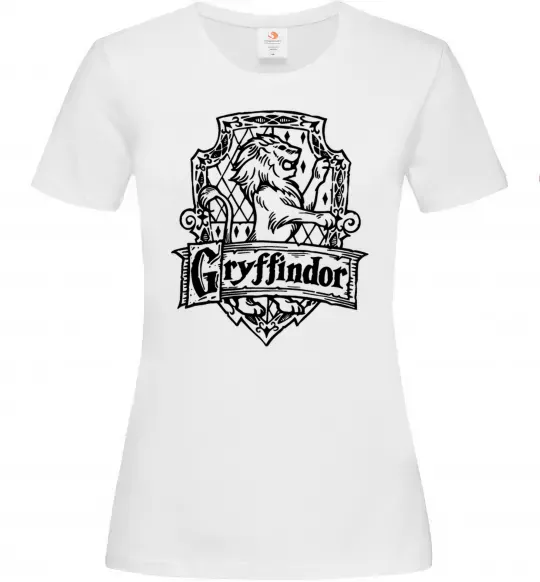 Жіноча футболка Gryffindor logo Білий фото