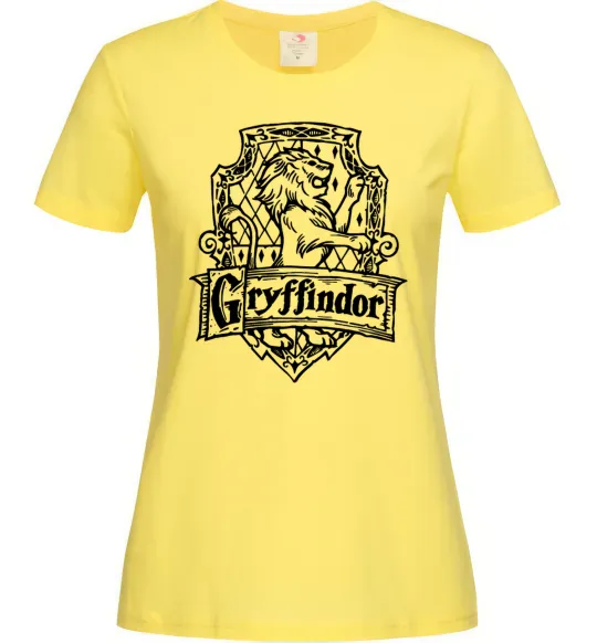 Жіноча футболка Gryffindor logo Лимонний фото