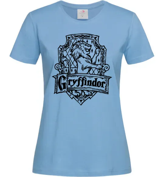 Жіноча футболка Gryffindor logo Блакитний фото