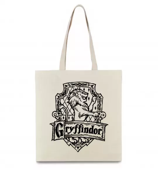Еко-сумка Gryffindor logo Бежевий фото