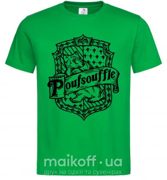 Чоловіча футболка Poufsouffle logo Зелений фото