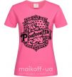 Жіноча футболка Poufsouffle logo Яскраво-рожевий фото