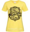 Жіноча футболка Poufsouffle logo Лимонний фото