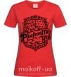 Жіноча футболка Poufsouffle logo Червоний фото