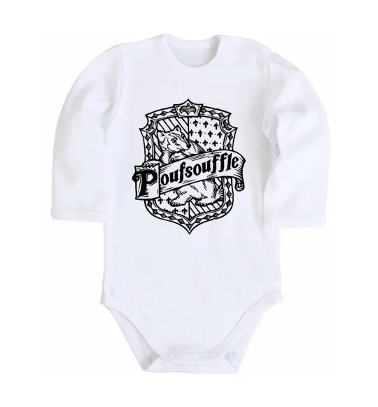 Детский боди Poufsouffle logo Белый фото