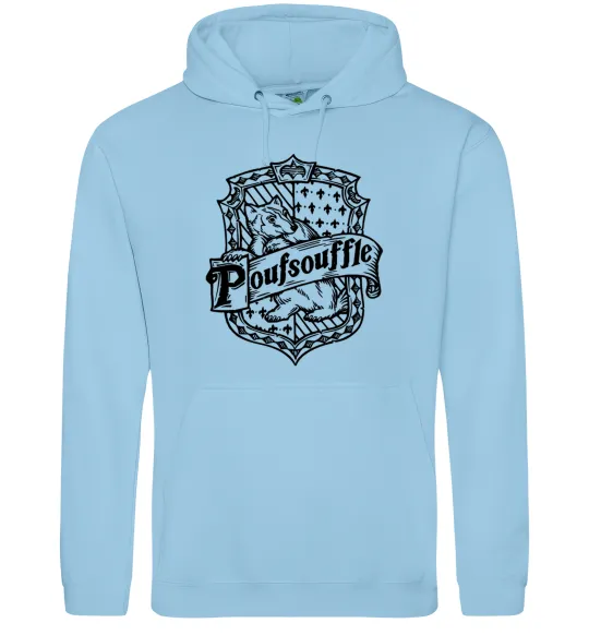 Жіноча толстовка (худі) Poufsouffle logo Блакитний фото