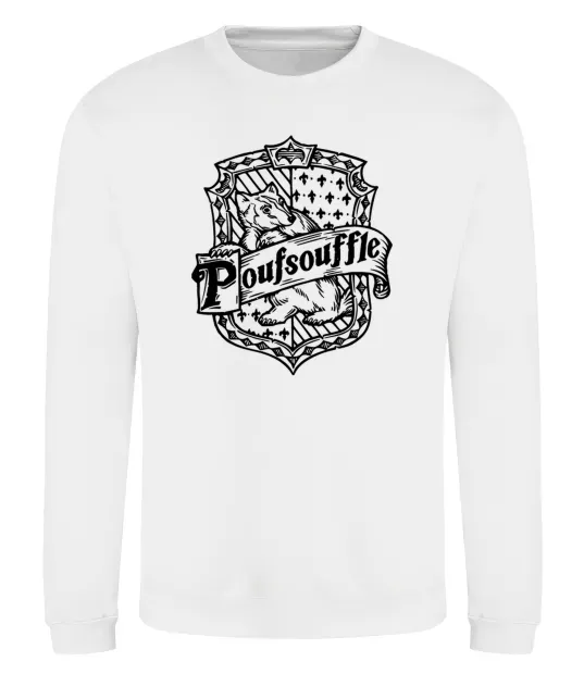 Світшот Poufsouffle logo Білий фото
