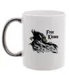 Чашка с цветной ручкой Free Kisses dementor Серебро Чашка с цветной ручкой Free Kisses dementor Серебро фото