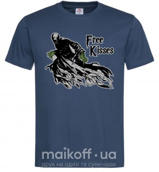 Мужская футболка Free Kisses dementor Темно-синий фото