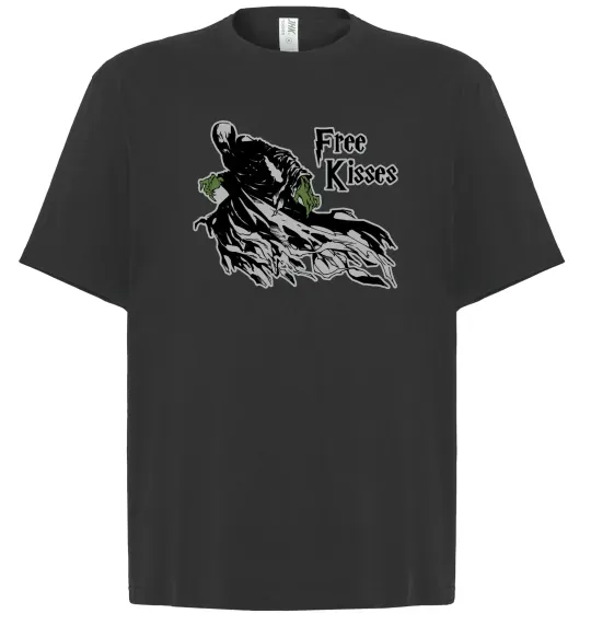 Футболка Оверсайз Free Kisses dementor Черный фото