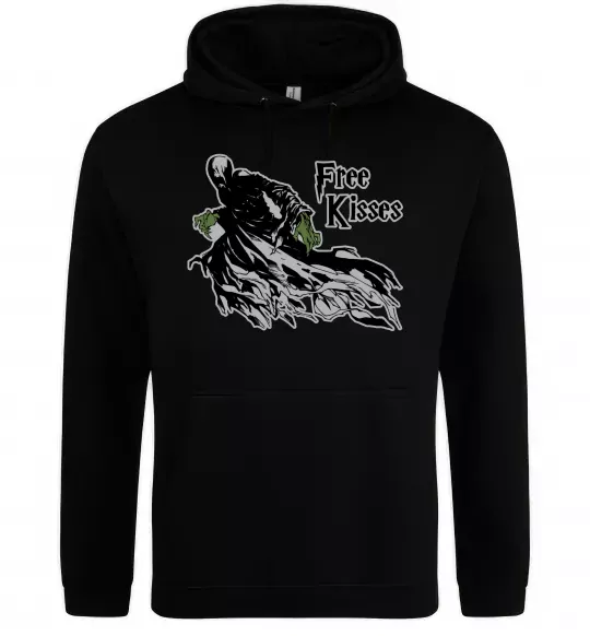 Чоловіча толстовка (худі) Free Kisses dementor Чорний фото
