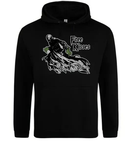 Женская толстовка (худи) Free Kisses dementor Черный фото