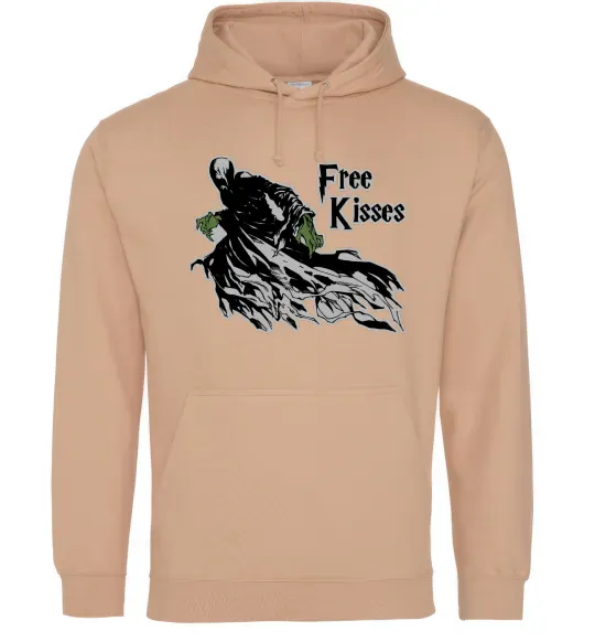 Женская толстовка (худи) Free Kisses dementor Песочный фото
