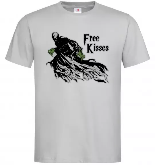 Мужская футболка Free Kisses dementor Серый фото
