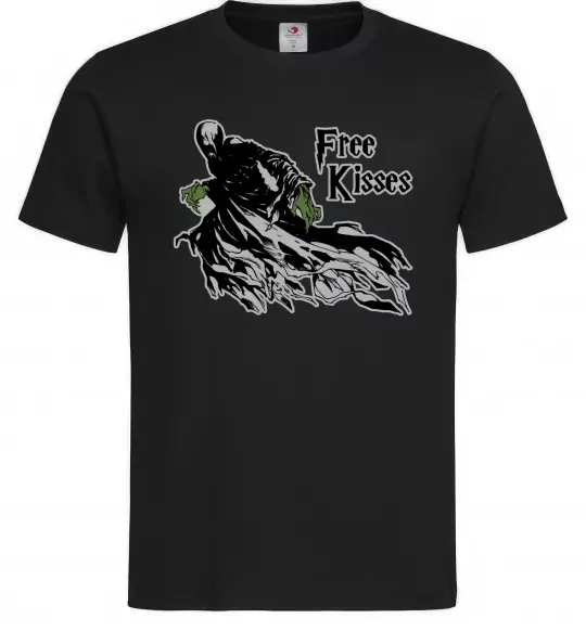 Мужская футболка Free Kisses dementor Черный фото