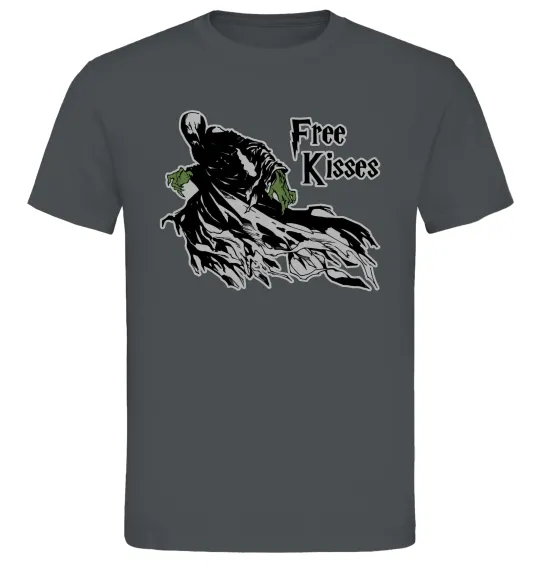 Мужская футболка Free Kisses dementor Графит фото