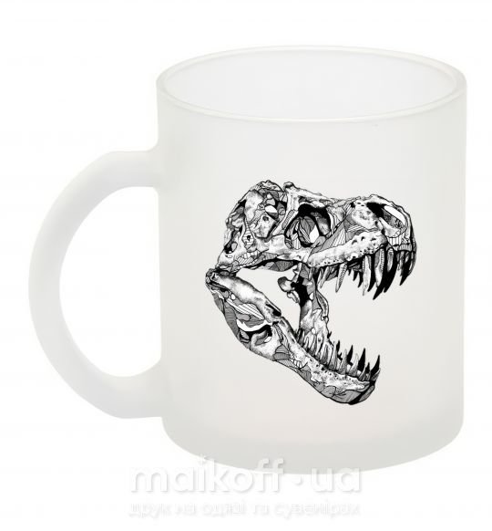 Чашка стеклянная Dino skull Фроузен фото