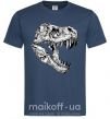 Мужская футболка Dino skull Темно-синий фото