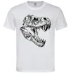 Мужская футболка Dino skull Белый фото