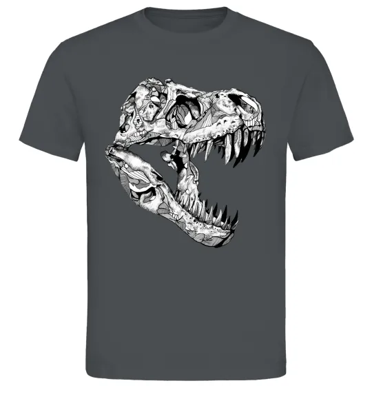 Мужская футболка Dino skull Графит фото
