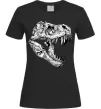 Женская футболка Dino skull Черный фото