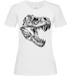 Женская футболка Dino skull Белый фото