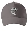 Кепка Dino skull Серый фото