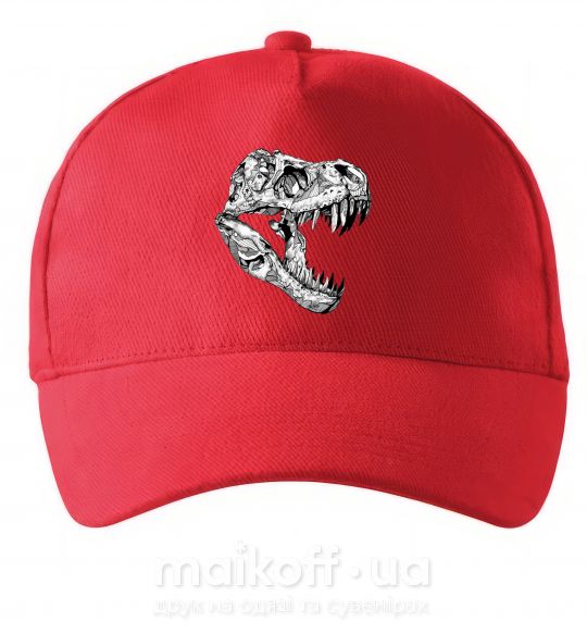 Кепка Dino skull Красный фото