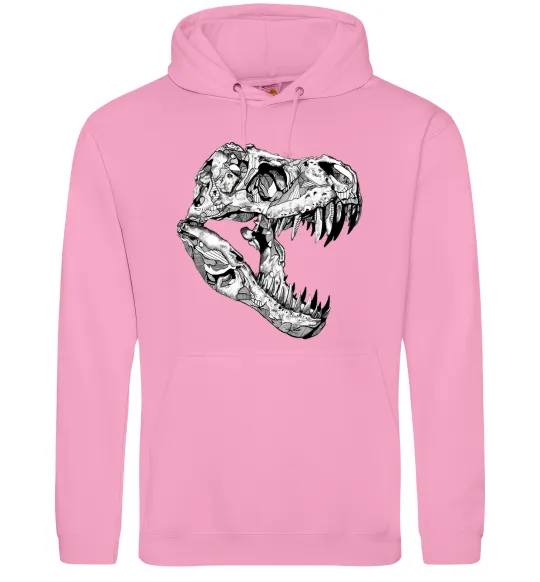 Чоловіча толстовка (худі) Dino skull Рожевий фото