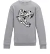 Детский Свитшот Dino skull Серый меланж Детский Свитшот Dino skull Серый меланж фото