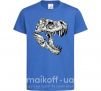 Детская футболка Dino skull Ярко-синий фото
