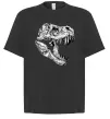Футболка Оверсайз Dino skull Черный фото