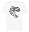 Футболка Оверсайз Dino skull Белый фото
