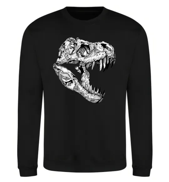 Свитшот Dino skull Черный фото