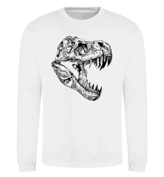 Свитшот Dino skull Белый фото