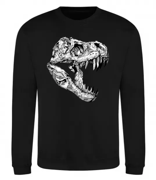 Свитшот Dino skull Черный фото