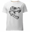 Мужская премиум футболка Dino skull Белый фото