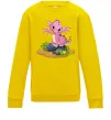 Детский Свитшот Рожевий динозавр Солнечно желтый фото