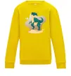 Детский Свитшот Динозавр в пустелі Солнечно желтый Детский Свитшот Динозавр в пустелі Солнечно желтый фото
