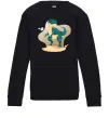 Детский Свитшот Динозавр в пустелі Черный Детский Свитшот Динозавр в пустелі Черный фото
