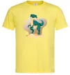 Мужская футболка Динозавр в пустелі Лимонный фото