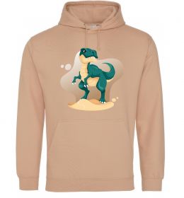 Женская толстовка (худи) Динозавр в пустелі