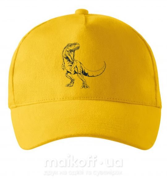 Кепка Злой динозавр Солнечно желтый фото