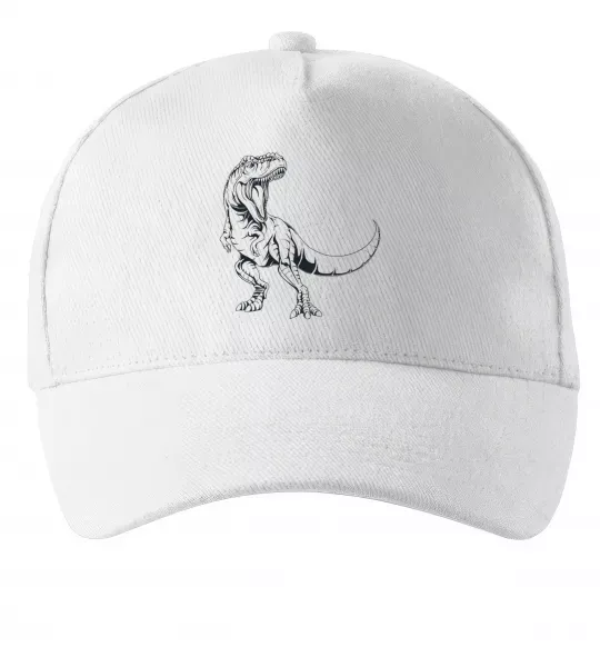 Кепка Злий динозавр Белый фото