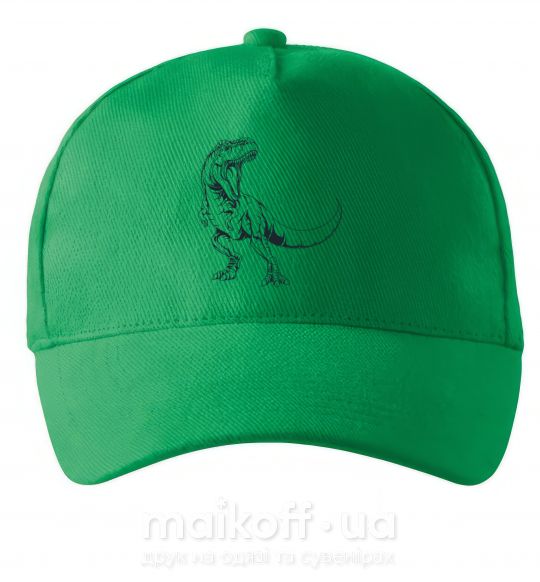 Кепка Злой динозавр Зеленый фото