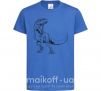 Дитяча футболка Злой динозавр Яскраво-синій фото
